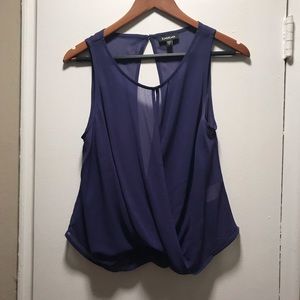 Bebe Size S Purple Sheer Top